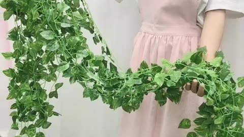 Hot Artificial Plants Rattan Creeper Green Leaf Ivy Vine For Home Wedding Decor Wholesale DIY