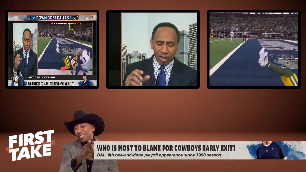 FIRST TAKE Micah Parsons NEVER shows up in big games - Stephen A. destroys Cowboys defense