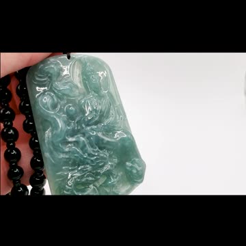 Kuan Yin Rides a Dragon #kuanyin #buddha #jade #jewelry #necklace #giftideas #reels