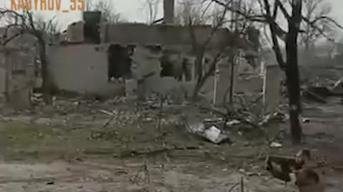 Chechen fighters clean the settlements of Ukraine from the Nazis