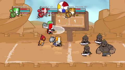 Let's Play Castle Crashers Sand And Aliens!