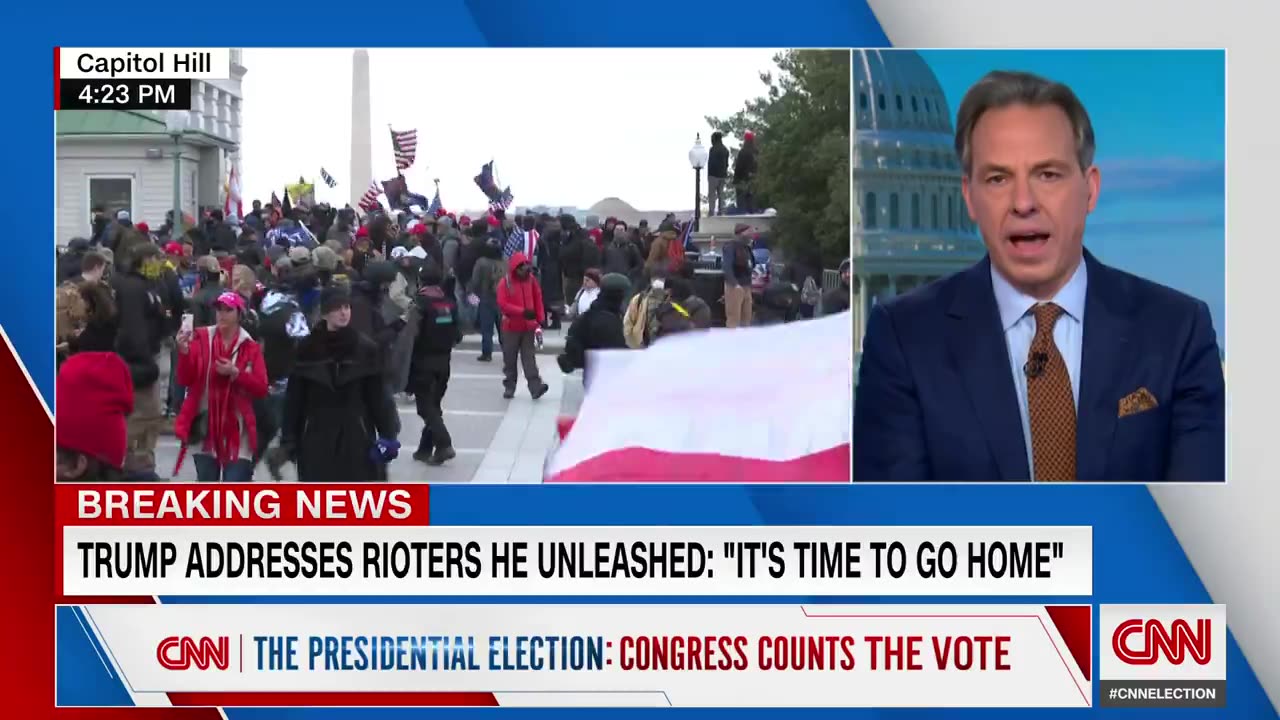 Jake Tapper Said Trump Saying 'Go Home In Peace' Incited Acts Of Terrorism On January 6