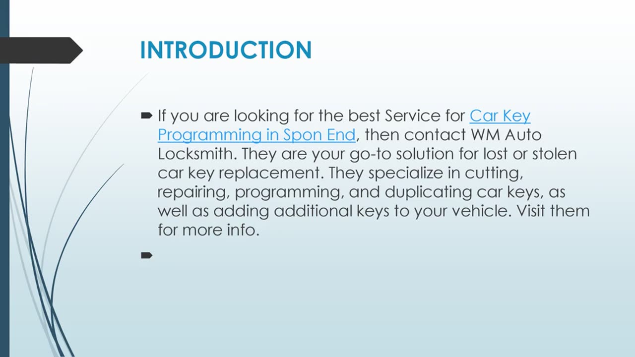 Get The Best Car Key Programming in Spon End.