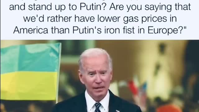 YES - Joe Biden, we WOULD prefer lower gas prices