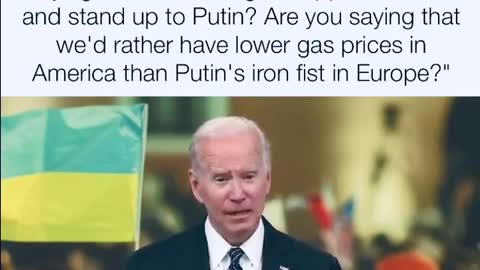 YES - Joe Biden, we WOULD prefer lower gas prices