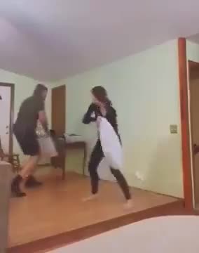 Epic Pillow Fight- Got me laughing on the finisher!