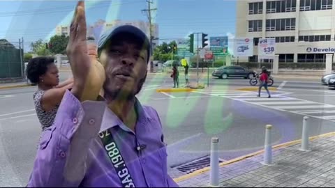 This protester has a message to the Jamaicans