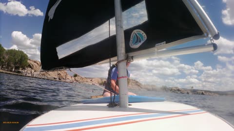 Sunfish sailing Wilow Lake AZ 4