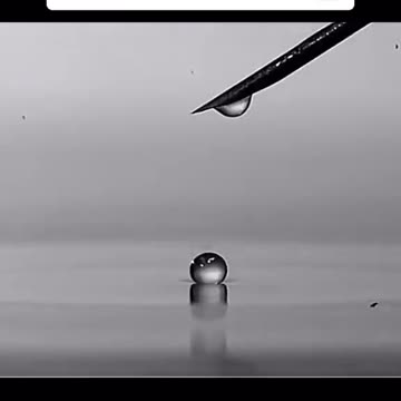 The Super slow mo of this water droplet has surprised many people. Why do you think this happens? 💧