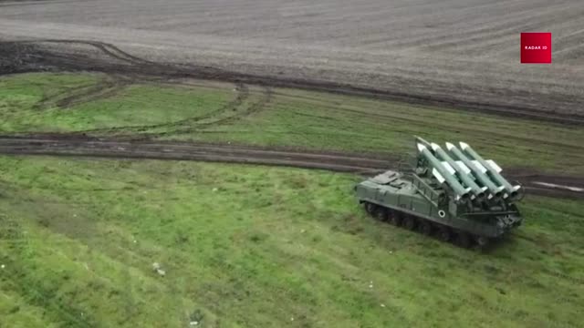 Combat action of the Russian Osa, Buk-M2 and Buk-M3 air defense systems in the frontline.