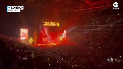 The Killers Livestream England Soccer Victory During London Concert