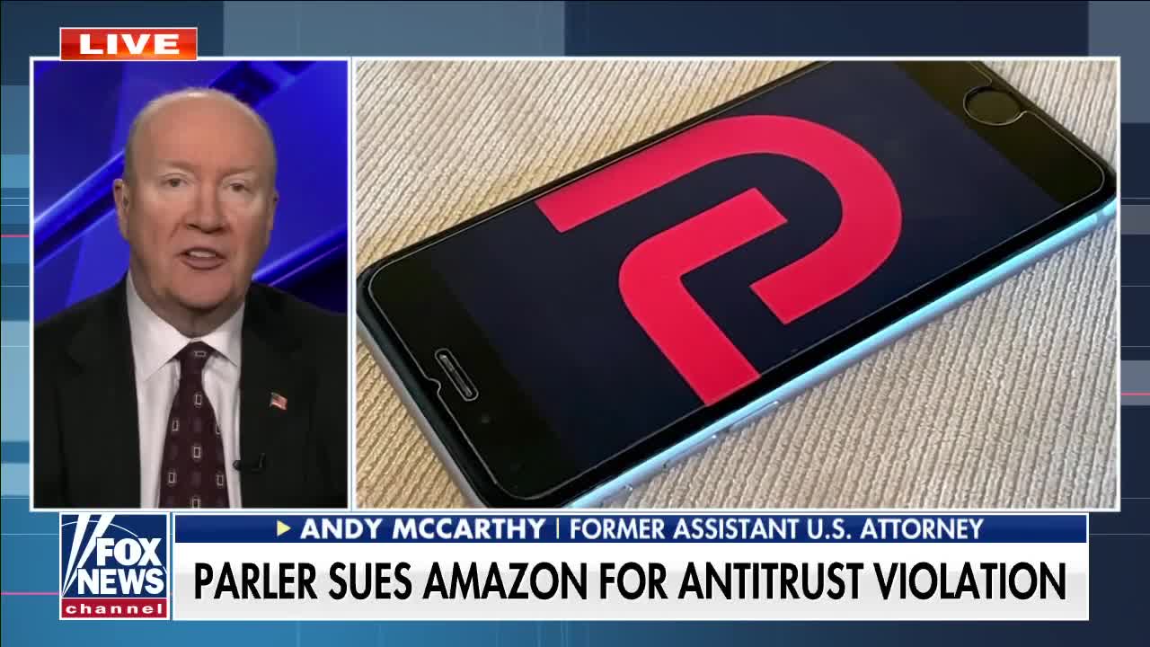 Parler sues Amazon for kicking them off their server - Fox News | Real America News