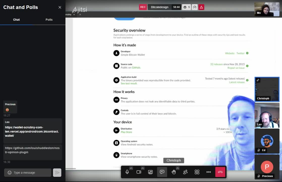 Wallet Scrutiny Call #8: Expert opinions mock-ups