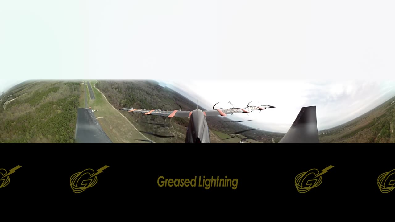 360 Video of Greased Lightning GL-10 in flight