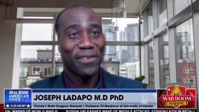 Florida Surgeon General Dr. Joseph Ladapo reacts to Twitter temporarily removing his tweet