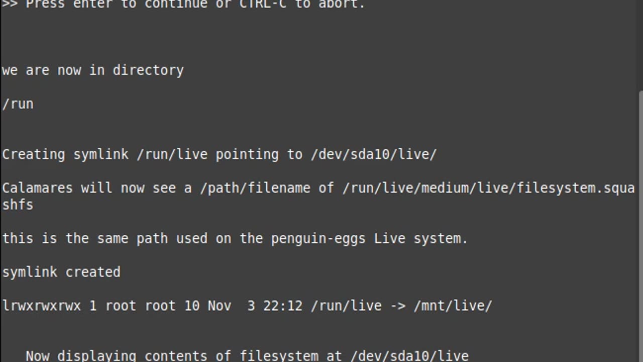 Creating mount directory, mount point & symlink for Copylinux