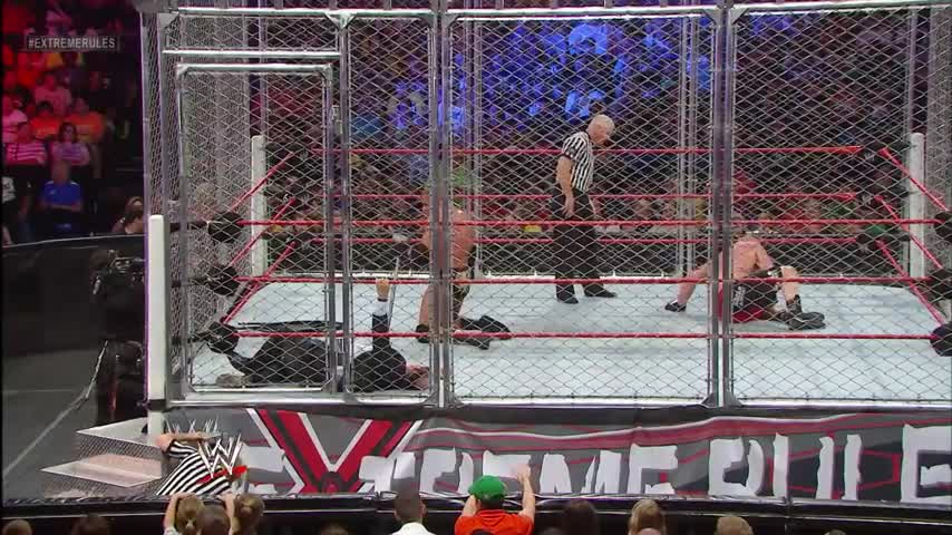 Triple H vs. Brock Lesnar - Steel Cage Match_ WWE Extreme Rules 2013