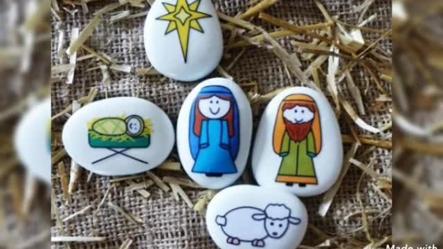 most gorgeous stone painting ideasbeautiful pebble painting designs by @diycraftvideos1052