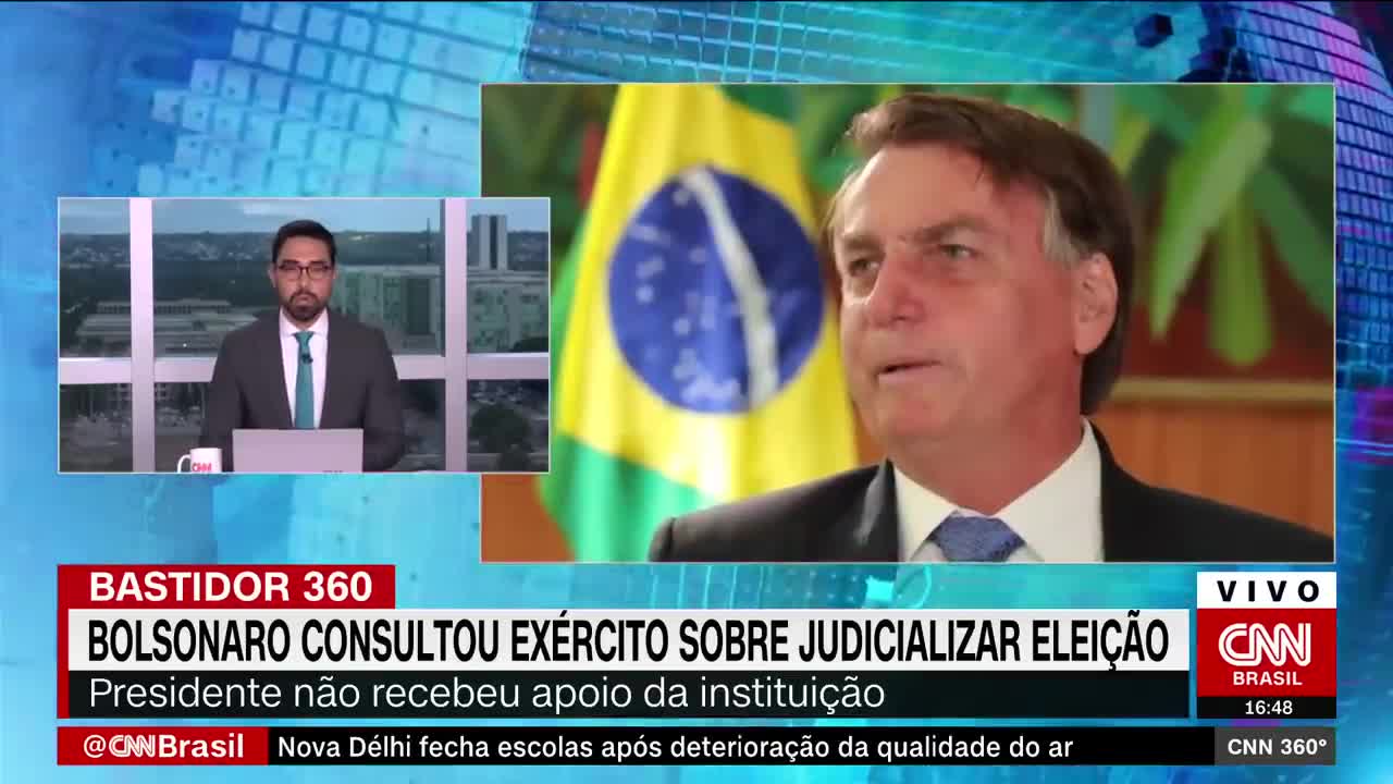 Bolsonaro consultou o Exército sobre judicializar a eleição | CNN 360º