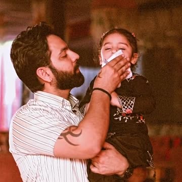 Cute baby gril smiles