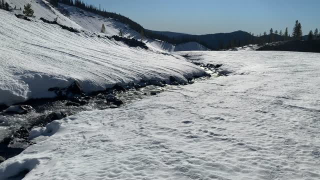 Don't Fall Through! – White River West Sno Park – Mount Hood – Oregon – 4K