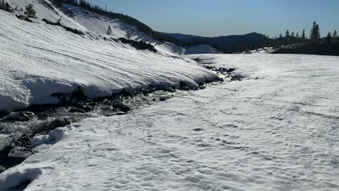 Don't Fall Through! – White River West Sno Park – Mount Hood – Oregon – 4K