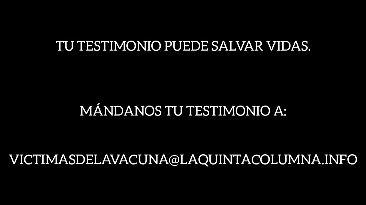 Video testimonio trás la inoculación de la "vacuna" del covid.