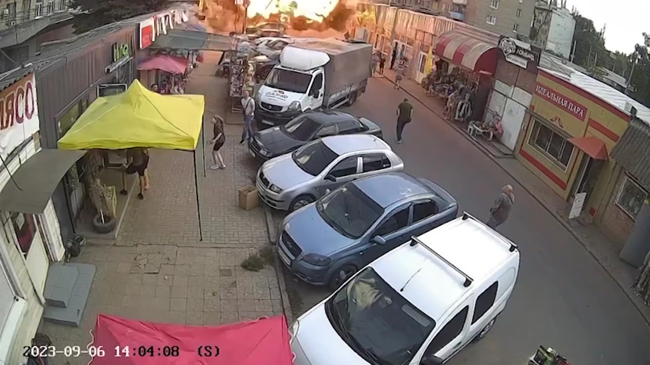 Missile strike Kostantinovka