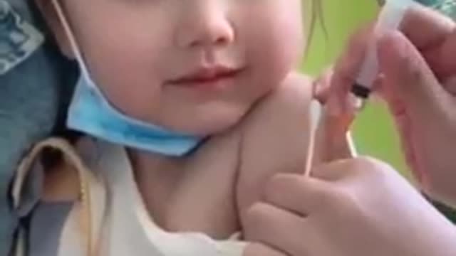 Cute girl taking injection💉💉