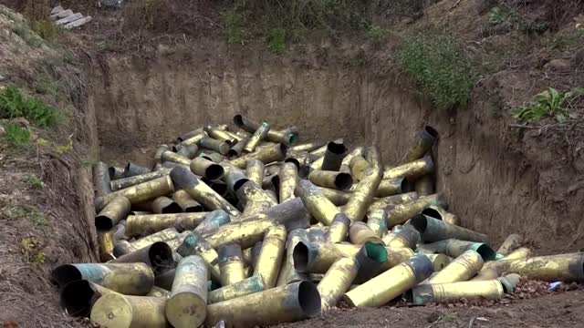 Video shows positions abandoned by retreating Russian troops