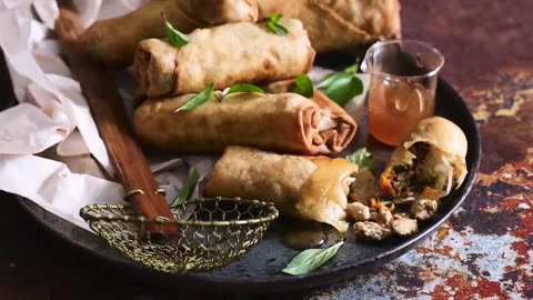 Chicken spring rolls