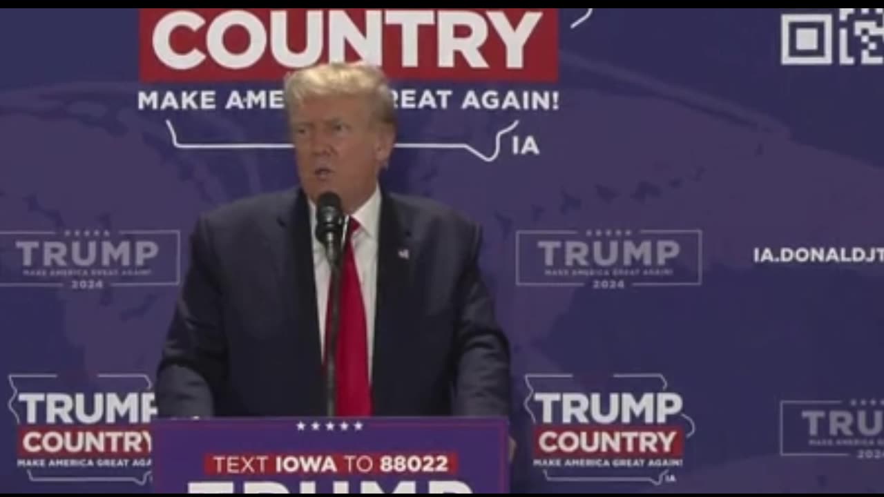 President Trump addressed a number of political concerns at his rally in Maquoketa, Iowa