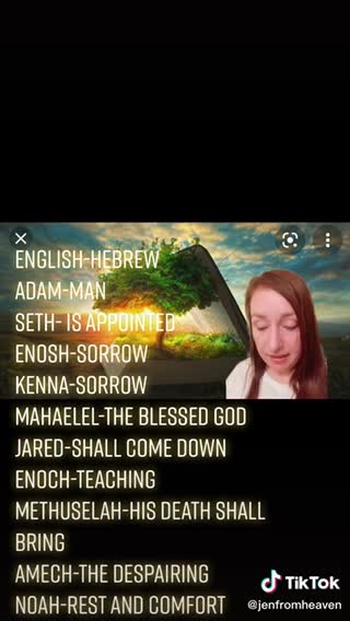 Beautiful hidden message in the Genealogy of the Bible