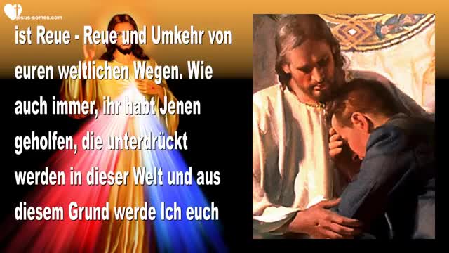 Übt Barmherzigkeit & Lehrt eure Kinder das Gleiche & Ich werde euch beschützen ❤️ Liebesbrief Jesu