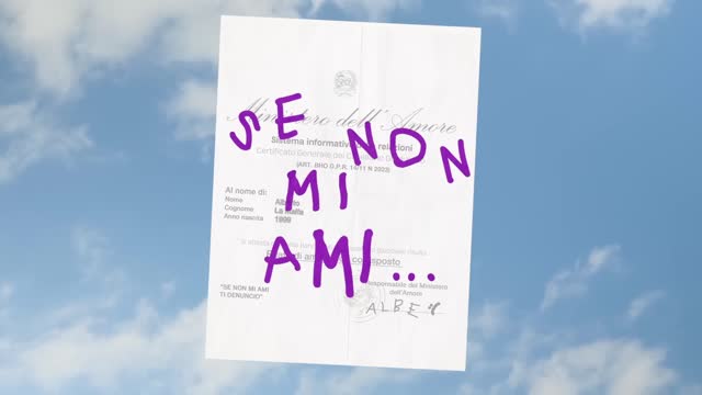 Albe - Se non mi ami (Official Visual Video)