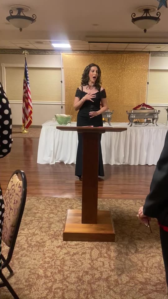 Singing the National Anthem