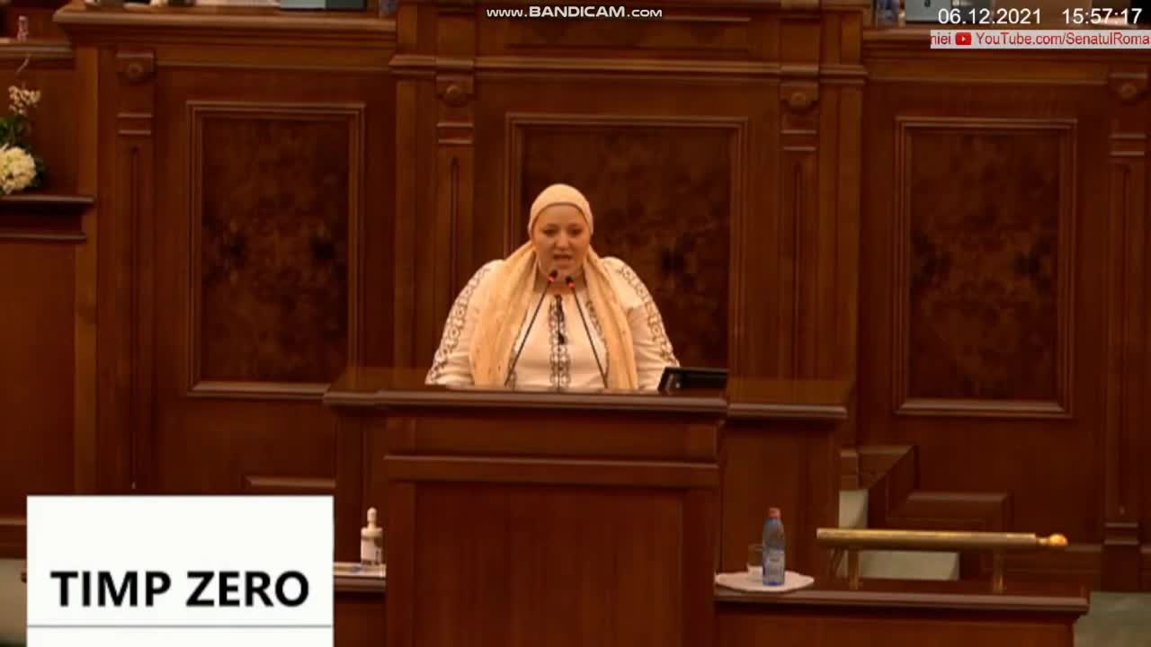 Discurs Parlament Senator Diana Iovanovici-Șoșoacă - Invățământul Românesc