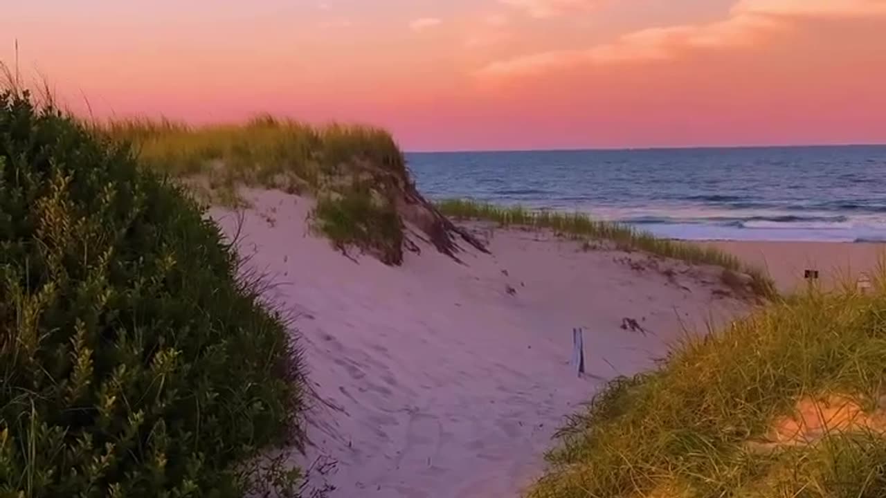 Sunset on the coast of New Jersey