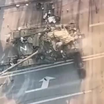 Ukraine Russia War Drone Drops Bomb On Tank