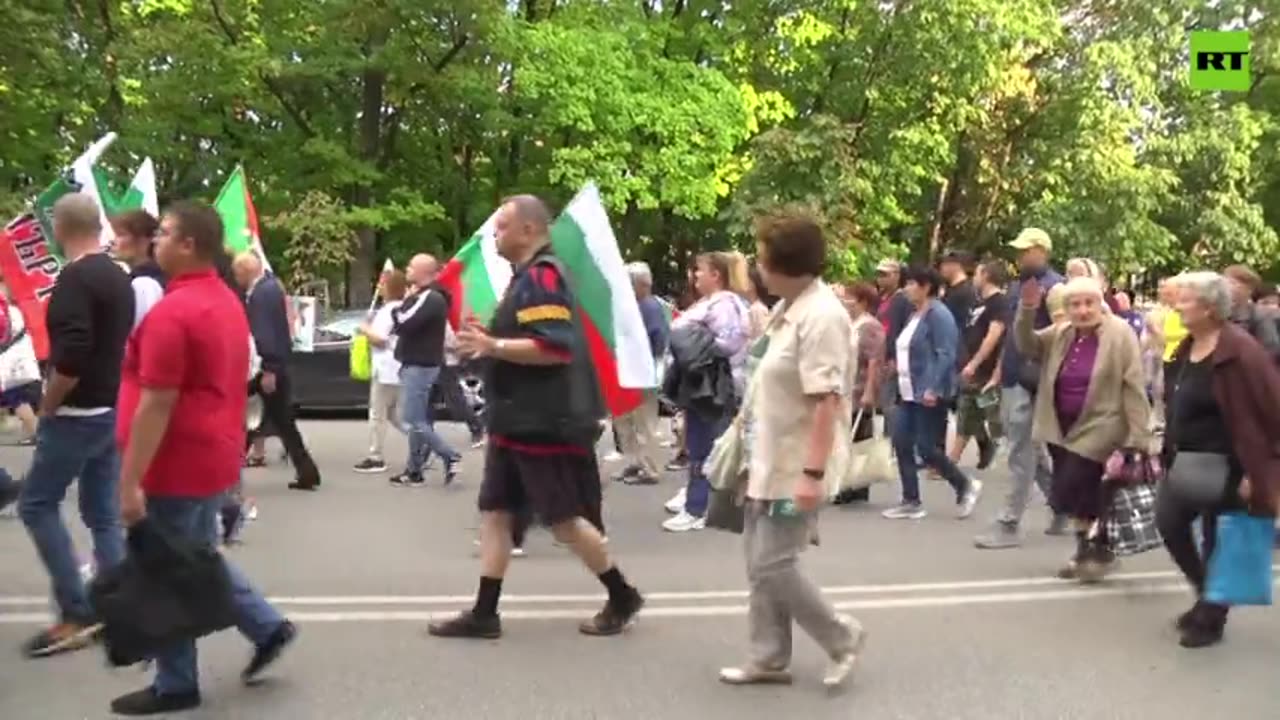 March Against Military Support To Ukraine Held In Bulgaria