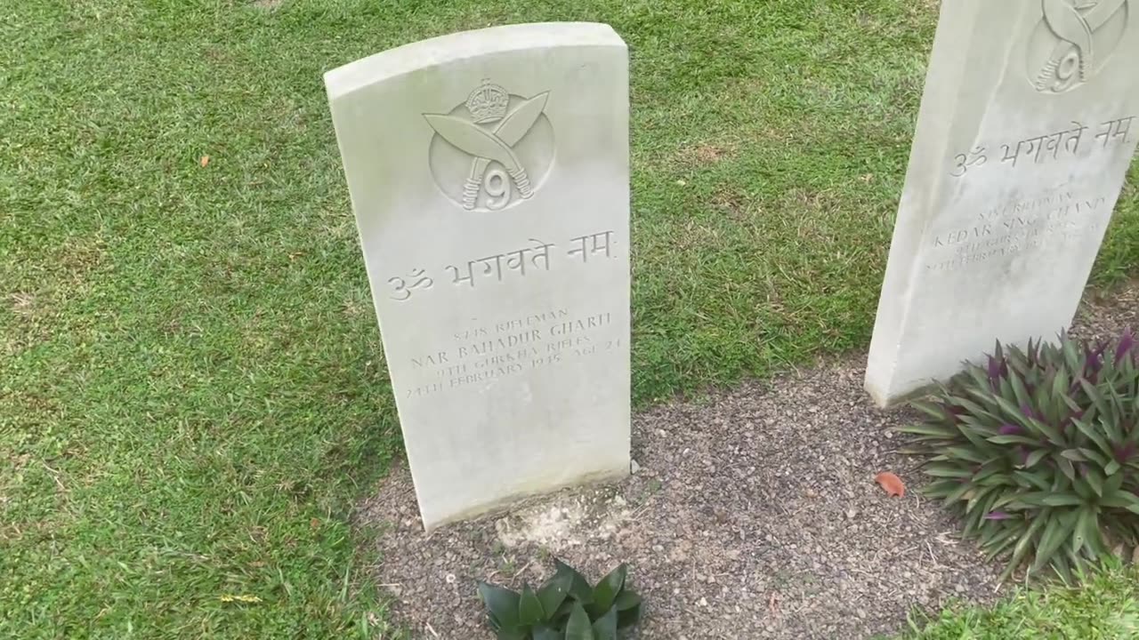 Indian soldiers speak at the Kranji war memorial Singapore FULL VIDEO OUT SOON