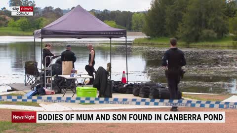 Mother and son found dead in a pond in Canberra