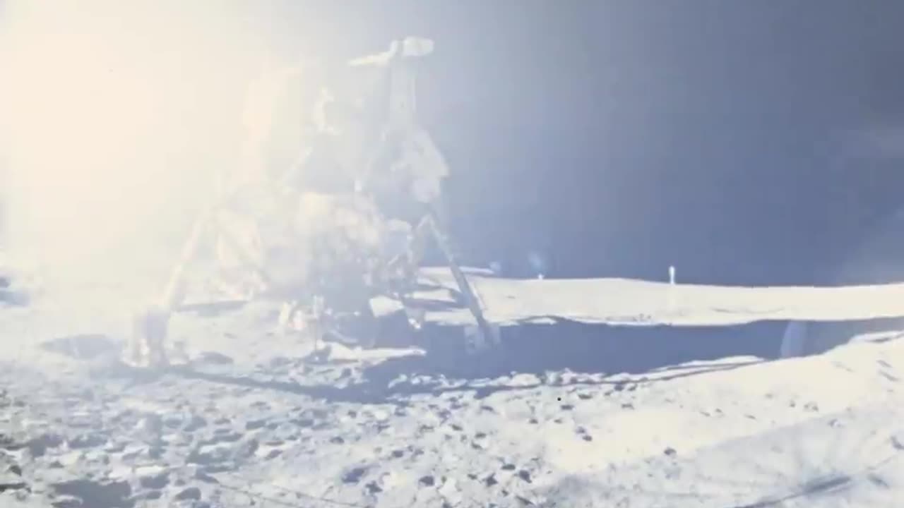Landing, moonwalk and liftoff..