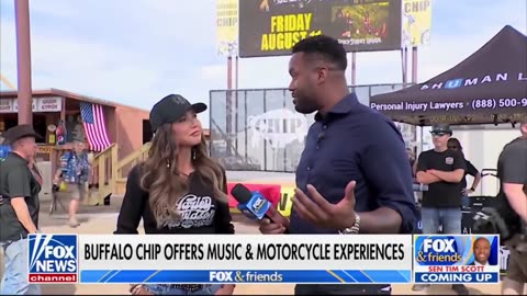 Fox and friends Sturgis motorcycle rally 2023 with governor Noem