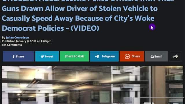 Seattle Cops Allow Car Thief To Casually Drive Away