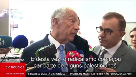 Portugal president tells Palestinian envoy: "You shouldn't have started the war."