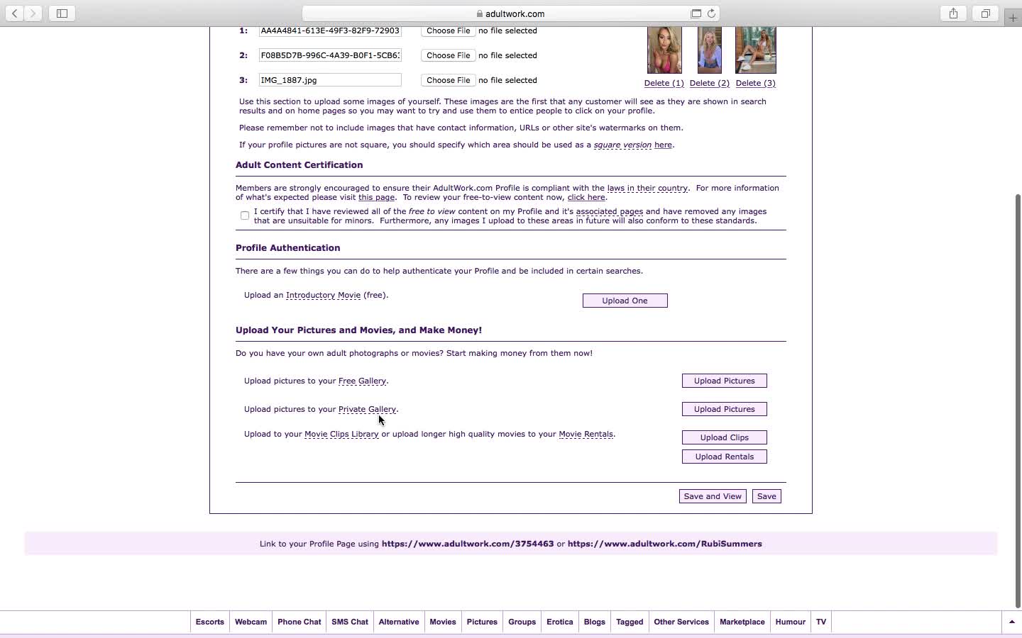 How to update your profile