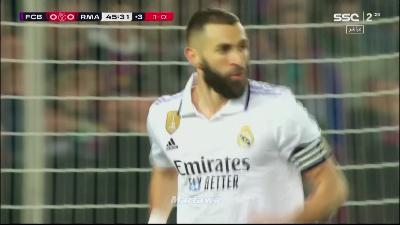 Réal Madrid 1-0 Fc Barcelone 🔥 Gol de Karim Benzema