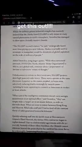 HAARPS GLOBAL ASSINATION AGENDER, SNOWDEN REVEALS