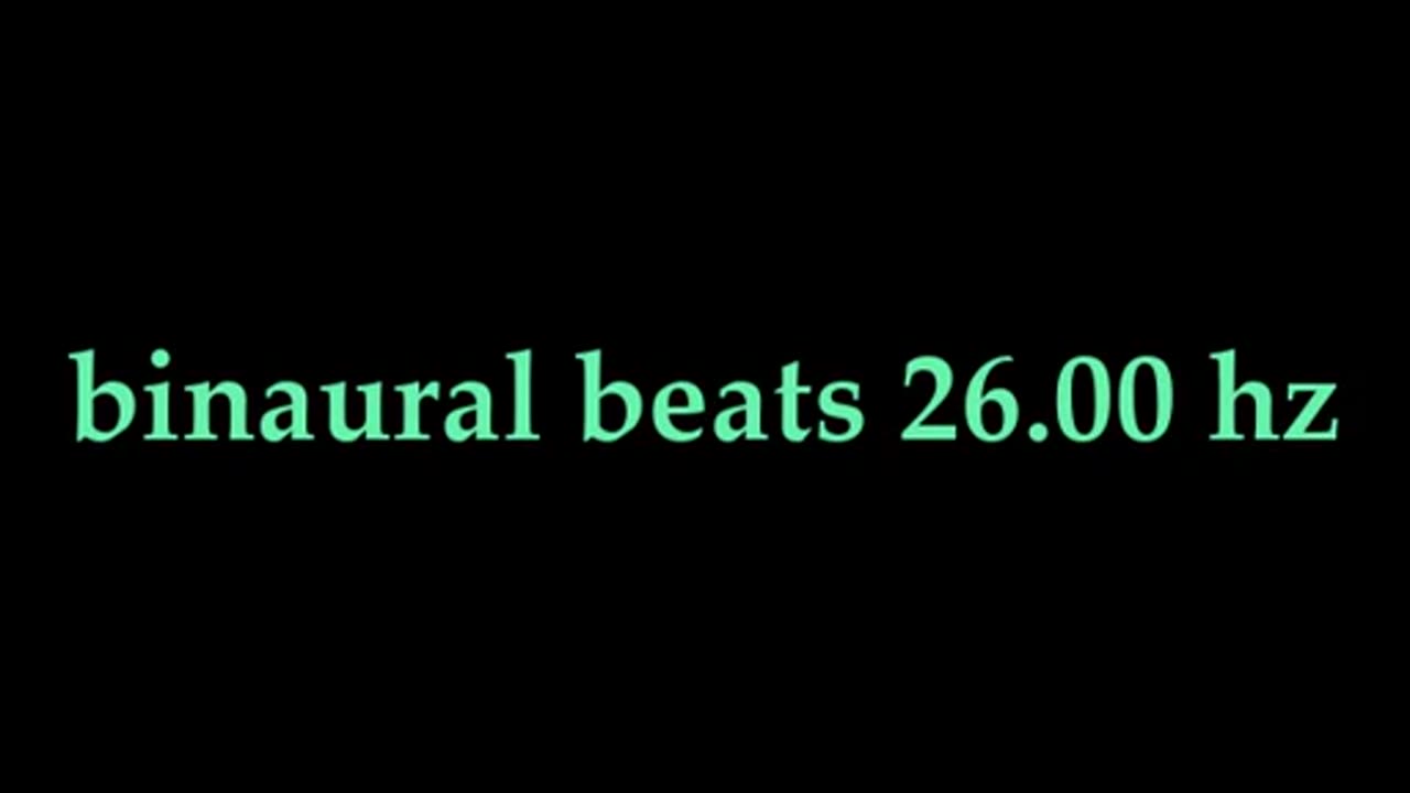 binaural beats 26 00 hz